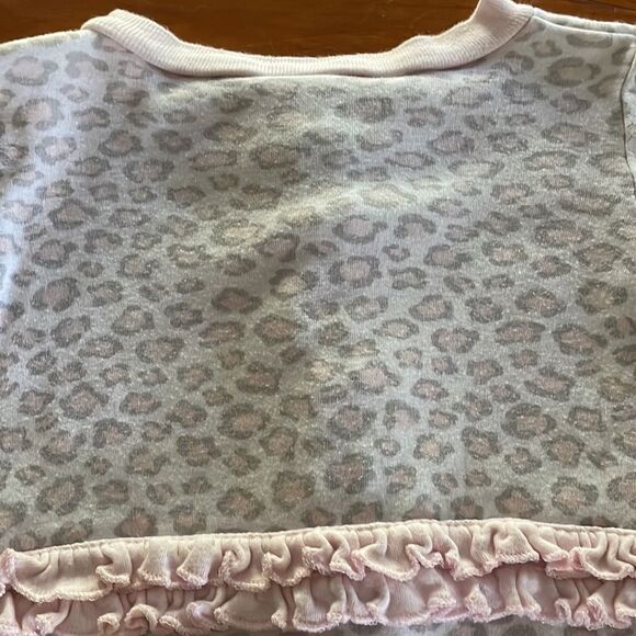 3-6 month Baby Gear pink & white snap footed pajamas w/cheetah print - Picture 11 of 13